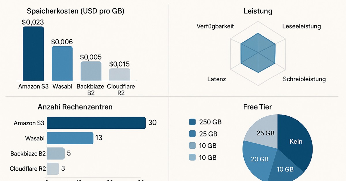 S3 Kompatible Object Storage Anbieter im Vergleich